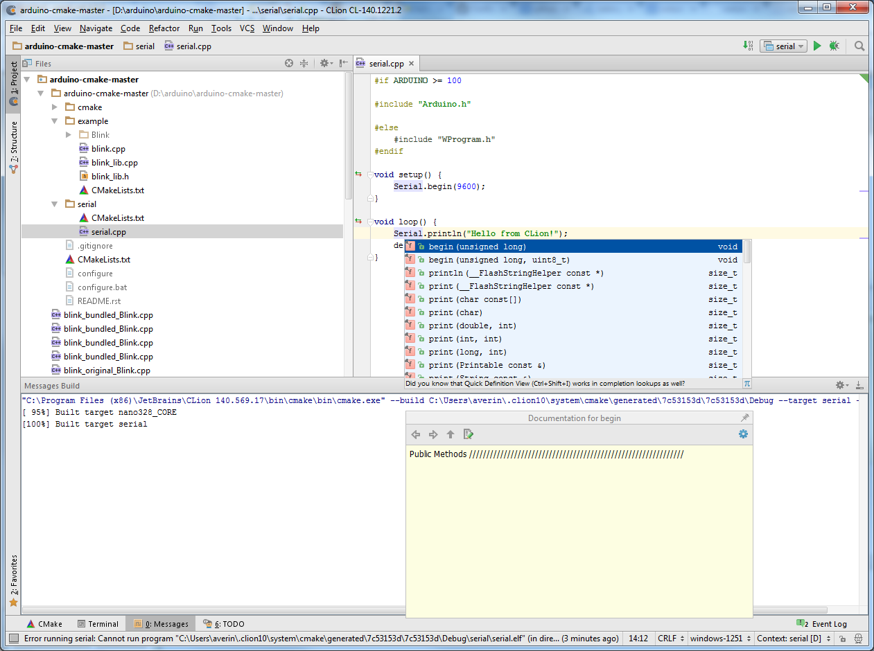 Программирование Arduino в CLion - 3