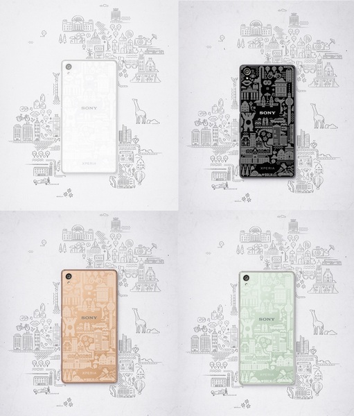 Дизайнеры украсили 99 смартфонов и планшетов Sony оригинальными рисунками - 4