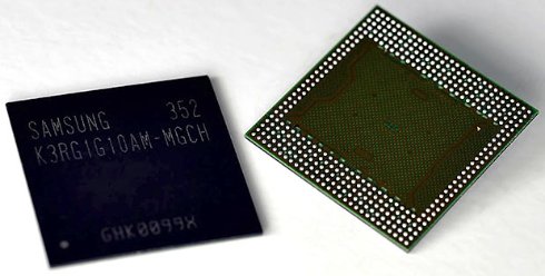 Samsung запускает массовое производство первых 8 ГБ чипов LPDDR4