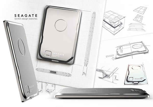 Толщина накопителя Seagate Seven — 9,5 мм