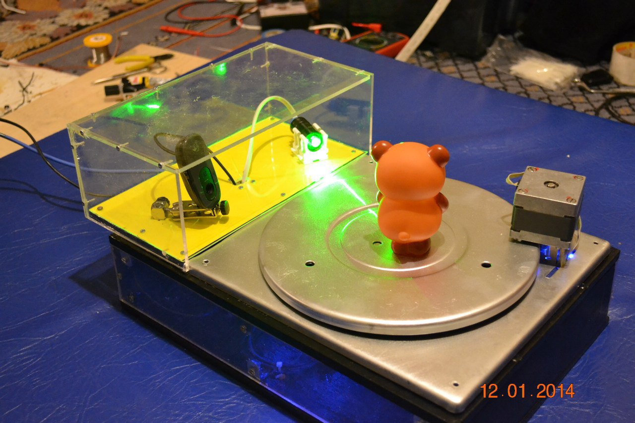 Создание 3D сканера из вебкамеры, лазера, и еще кучки радиодеталей - 6 image