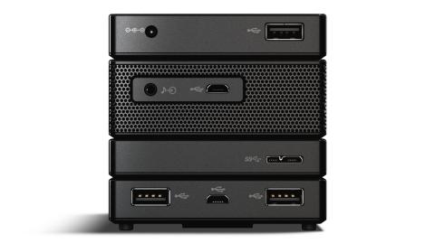 Компоненты модульной системы расширения Lenovo ThinkPad Stack подключаются друг к другу