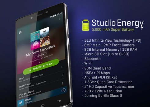 На CES 2015 представили смартфон Studio Energy с выносливым аккумулятором