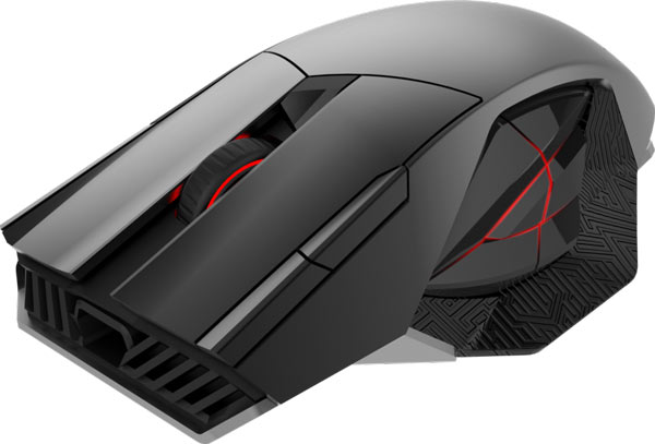 В мыши Asus ROG Spatha используется лазерный датчик