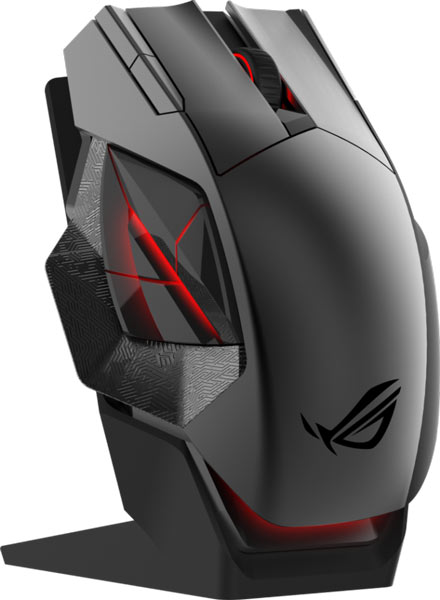 В мыши Asus ROG Spatha используется лазерный датчик