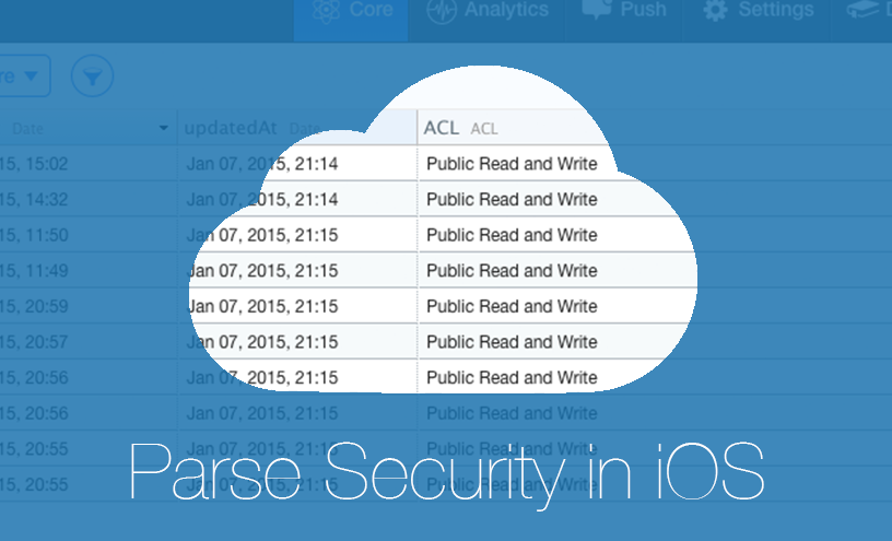 Безопасность Parse в iOS приложении - 1