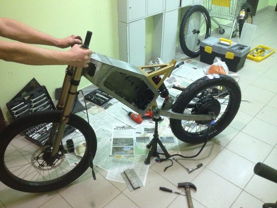 Как мы сделали мощный титановый электровелосипед - 5 Как мы сделали мощный титановый электровелосипед - 5