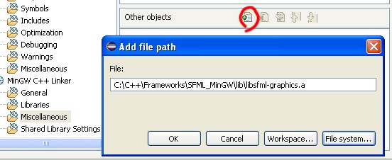 Настройка проекта C++ в Eclipse на примере приложения SFML - 4 Настройка проекта C++ в Eclipse на примере приложения SFML - 4