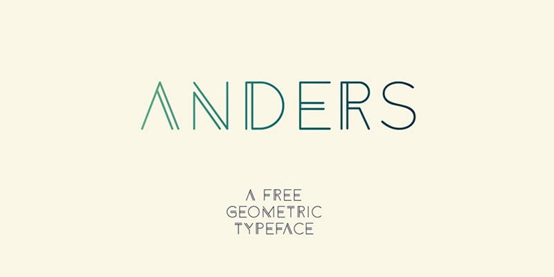 Потрясающая коллекция бесплатных шрифтов за 2014 год - 15 Anders