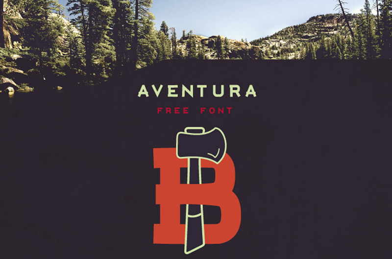 Потрясающая коллекция бесплатных шрифтов за 2014 год - 19 Aventura