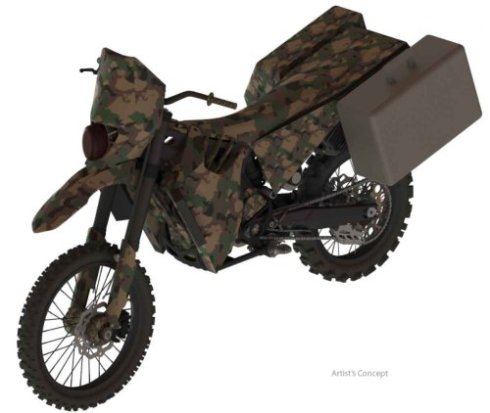 Представлен сверхтихий мотоцикл военного назначения