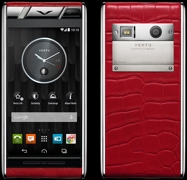 Vertu Diamonds Red Alligator