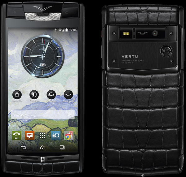 Vertu Pure Jet Alligator Diamonds