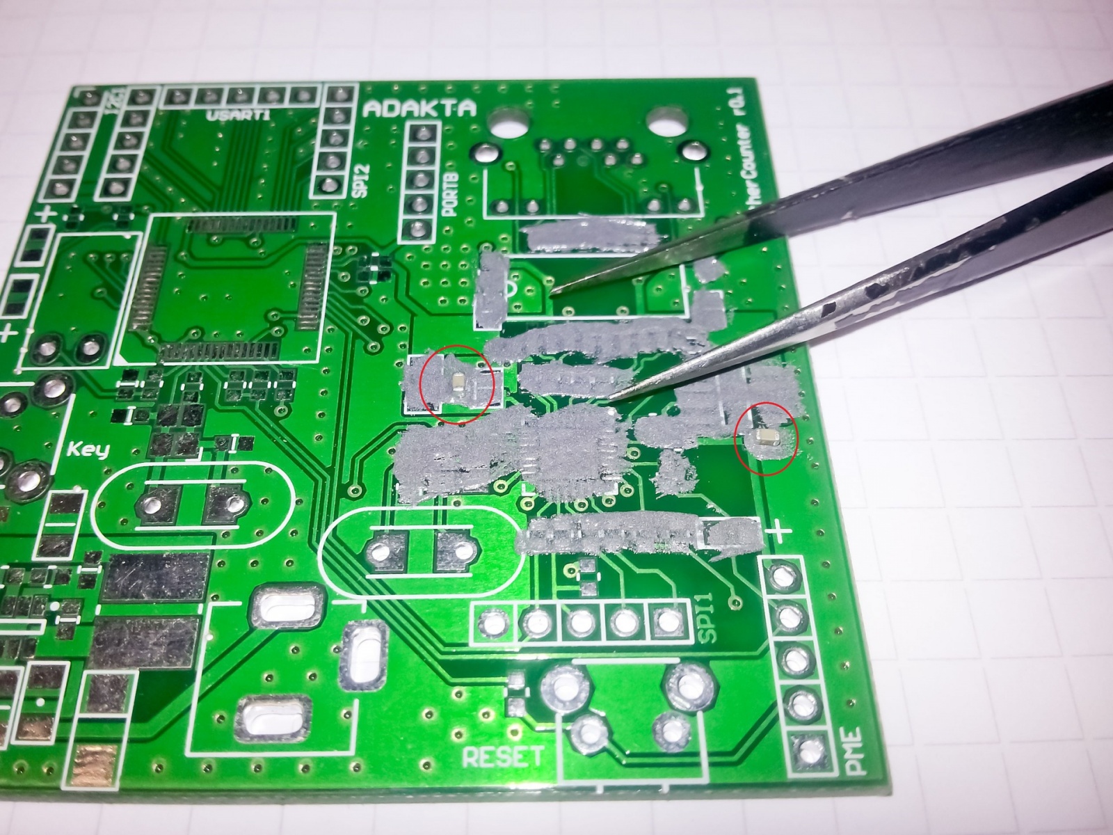 Ручной монтаж сложных плат на компонентах 0402, 0603, QFN, LQFP и THT - 10 Ручной монтаж сложных плат на компонентах 0402, 0603, QFN, LQFP и THT - 10