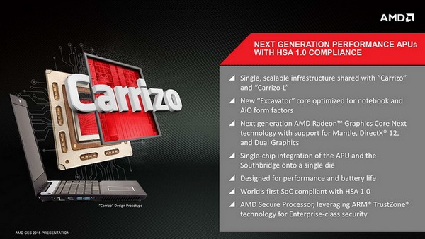 Мобильные APU AMD Carrizo могут появиться и в настольном сегменте - 1 AMD Carrizo