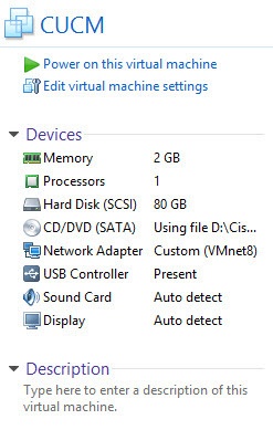 Разворачиваем CUCM при помощи VMware Workstation 10.0.3 и GNS3 - 6 Разворачиваем CUCM при помощи VMware Workstation 10.0.3 и GNS3 - 6