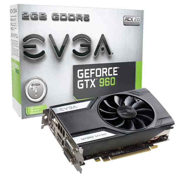 Ассортимент EVGA пополнили 3D-карты серии GeForce GTX 960