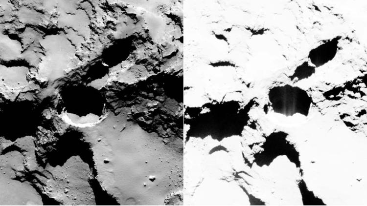 Ученые картографировали поверхность ядра кометы Чурюмова-Герасименко - 2