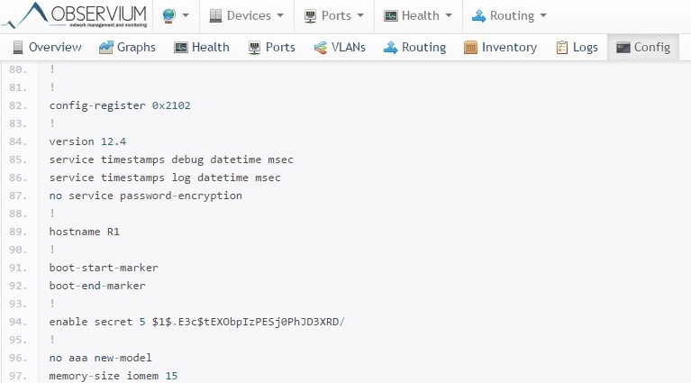 Мониторинг сетевого оборудования Cisco в системе Observium - 9 Мониторинг сетевого оборудования Cisco в системе Observium - 9