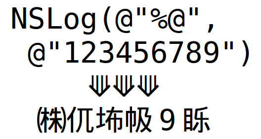 NSLog(123456789) !=123456789