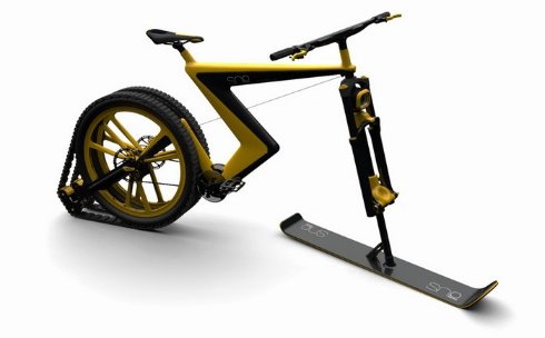 Sno Bike — велосипед, способный ездить по снегу