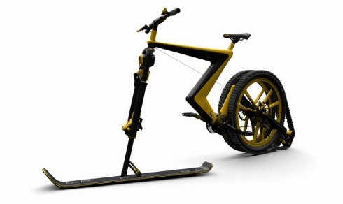 Sno Bike — велосипед, способный ездить по снегу