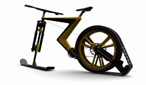 Sno Bike — велосипед, способный ездить по снегу