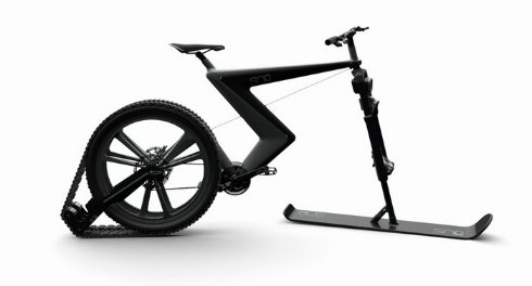 Sno Bike — велосипед, способный ездить по снегу