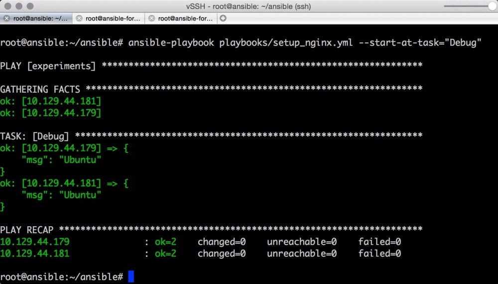 Автоматизируем и ускоряем процесс настройки облачных серверов с Ansible. Часть 2: вывод, отладка, и повторное использование playbook - 10