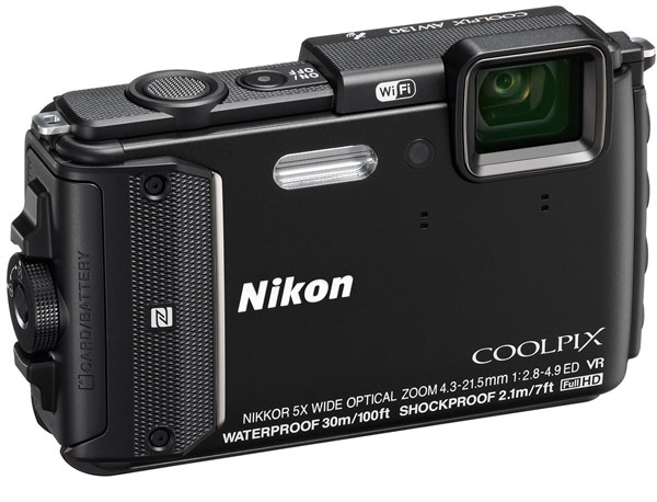 Компактная камера Nikon Coolpix AW130 оснащена GPS и выдерживает погружения на глубину до 30 м