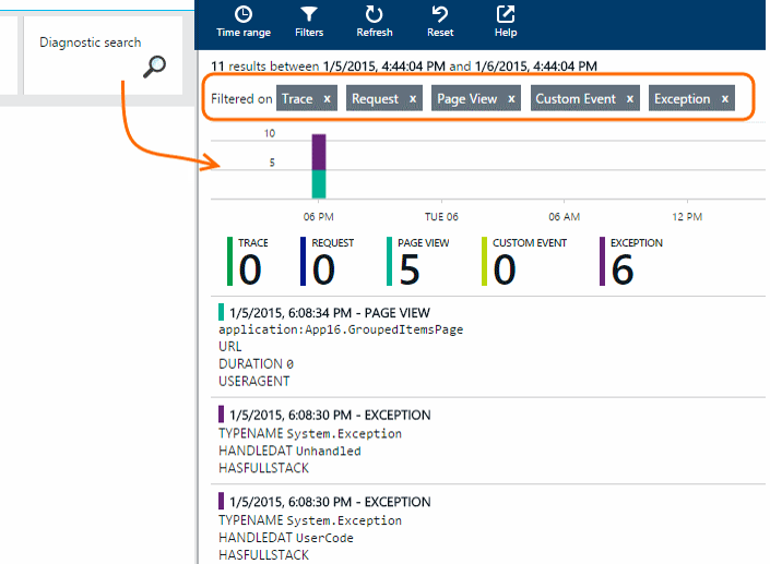 Application Insights – собираем телеметрию Windows Phone и Windows приложений - 15