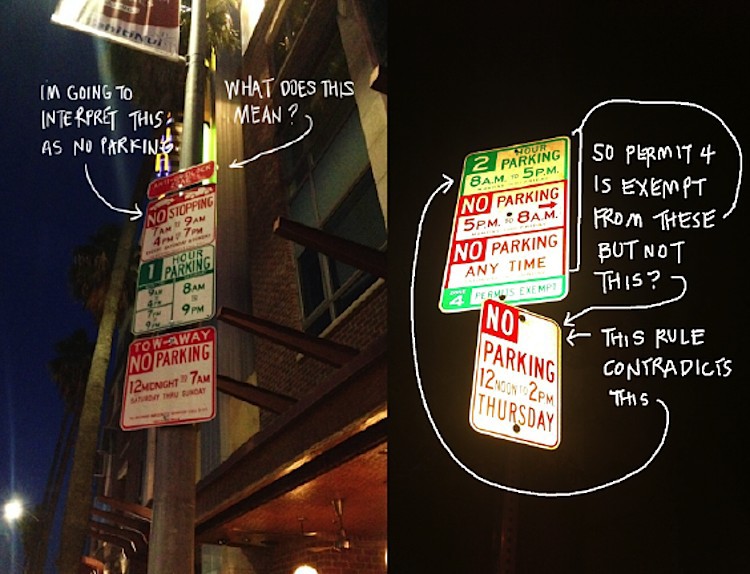 Дизайнер воюет с идиотскими знаками парковки в США - 2 Дизайнер воюет с идиотскими знаками парковки в США - 2