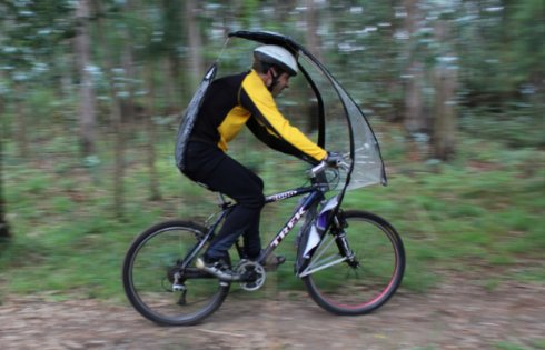 Разработан зонтик для велосипеда LeafxPro