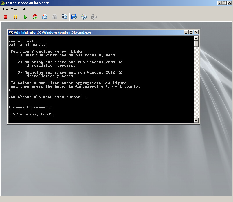 Загрузочный сервер — как загрузочная флешка, только сервер и по сети - 3 Загрузочный сервер — как загрузочная флешка, только сервер и по сети - 3