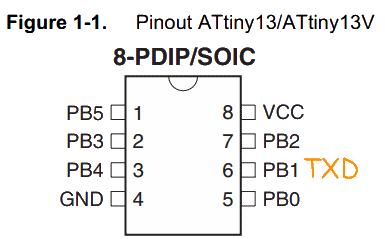 Ещё один программный UART на ATtiny13 - 3