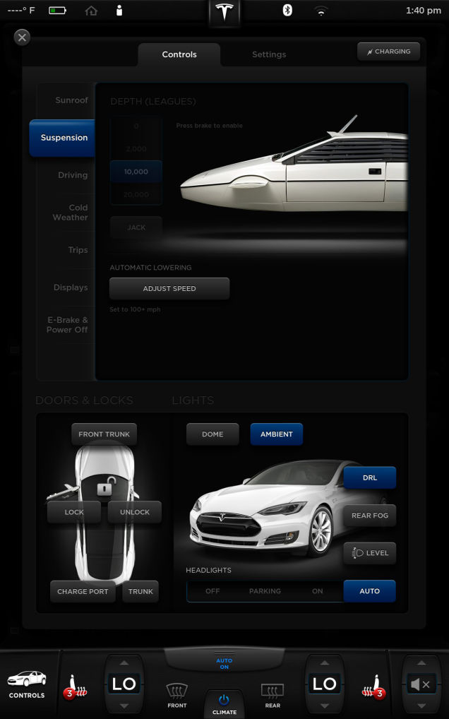 В Tesla Model S нашли скрытый режим субмарины - 2 image
