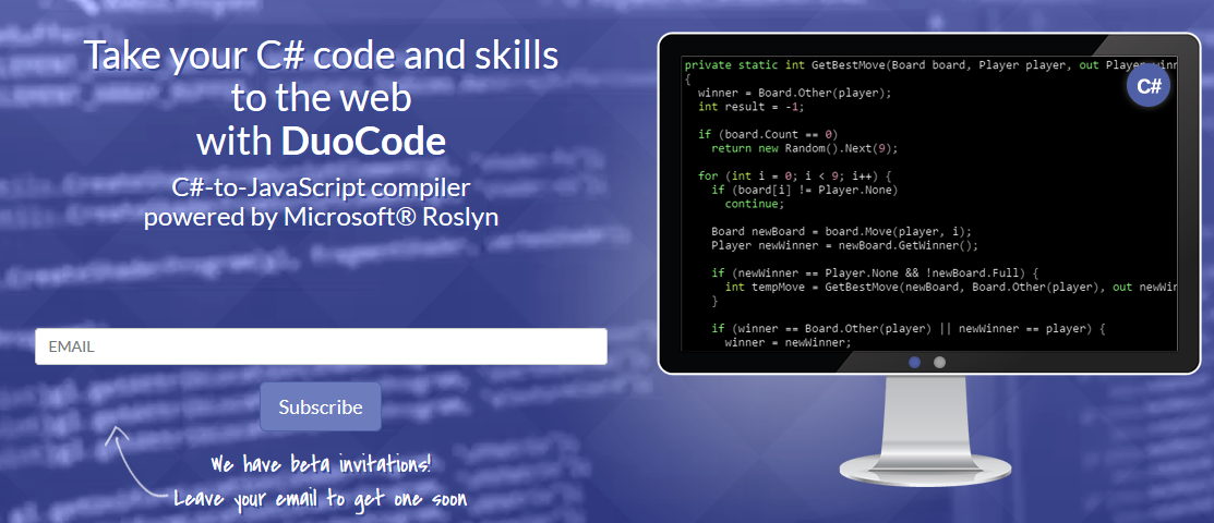 DuoCode: транслируем C# в JavaScript - 1