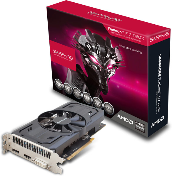 Ассортимент Sapphire пополнила 3D-карта Radeon R7 260X iCafe OC