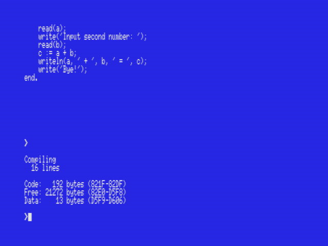 Ностальгия по КУВТ: ретроспектива средств разработки для 8-битных компьютеров MSX. Часть 1 — языки, редакторы, трансляторы - 23