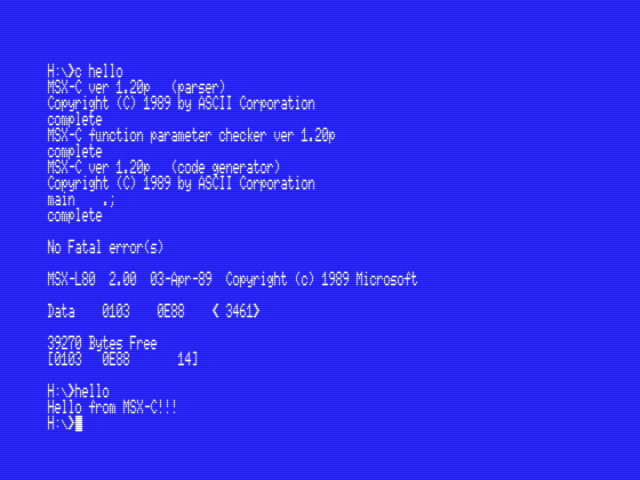 Ностальгия по КУВТ: ретроспектива средств разработки для 8-битных компьютеров MSX. Часть 1 — языки, редакторы, трансляторы - 31