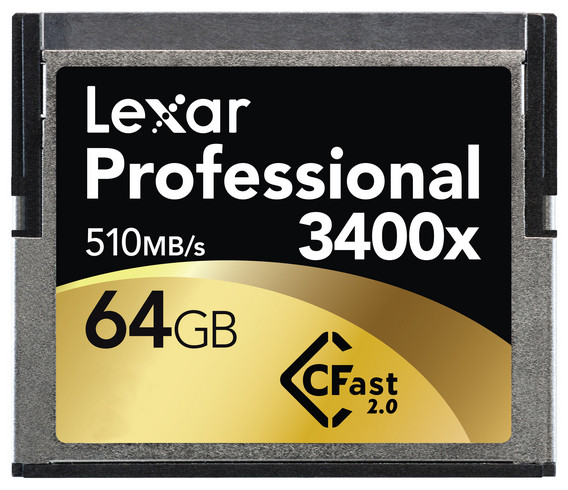 Цена карты памяти Lexar Professional 3400x CFast 2.0 объемом 256 ГБ примерно равна $1370