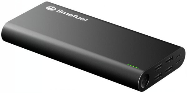 Емкость мобильного аккумулятора Limefuel с разъемами USB Type-C равна 24 000 мА∙ч