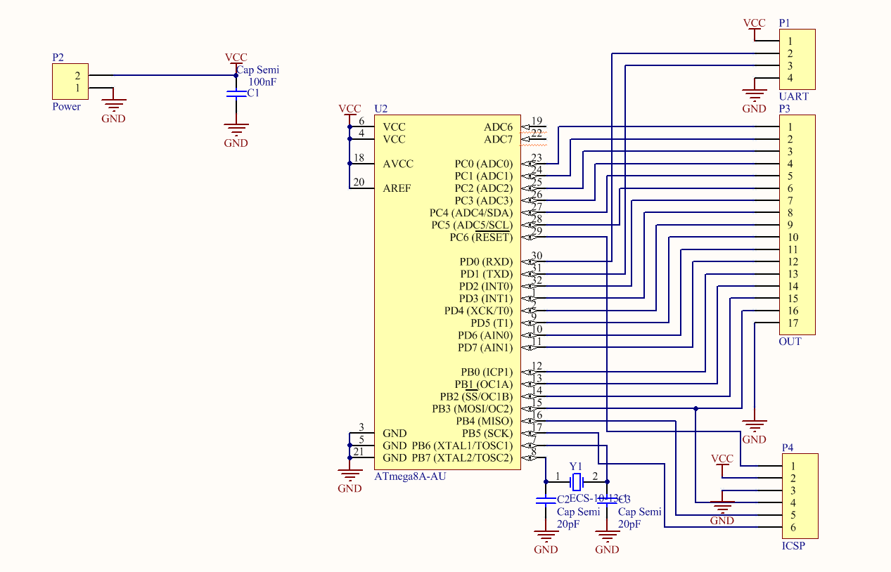 MIDI плеер на восьми Floppy. Или как электронщик с ума сходил - 2 схема