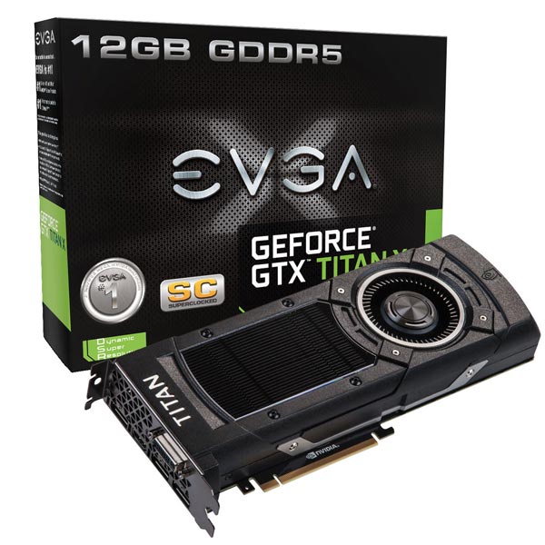 EVGA подготовила три варианта 3D-карты GeForce GTX Titan X, включая вариант с водоблоком