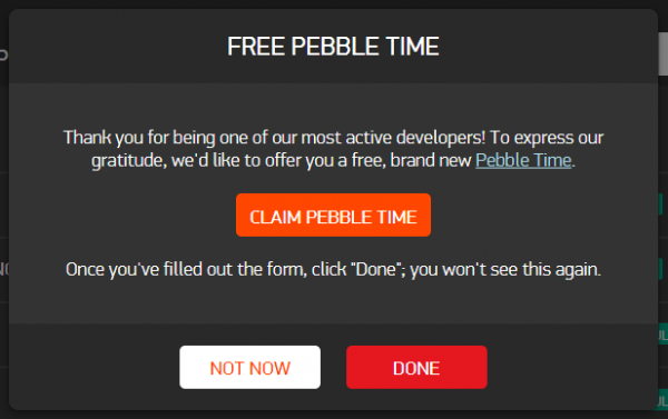 Бесплатные Pebble Time для разработчиков - 1
