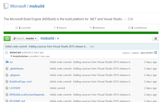 MSBuild — в Open Source на github - 1