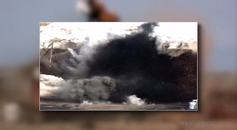 Уникальные кадры: взрывная волна в замедленной съемке (Видео)