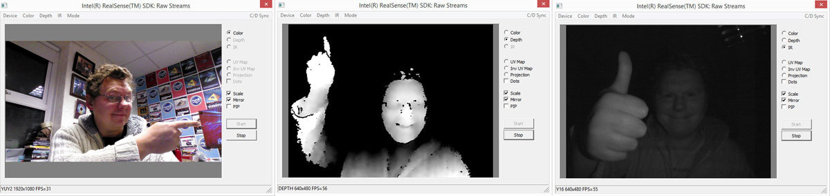 Intel® RealSense™. Работа с потоками необработанных данных - 1