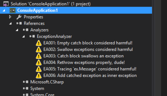 Анализатор исключений на базе Roslyn-а - 4