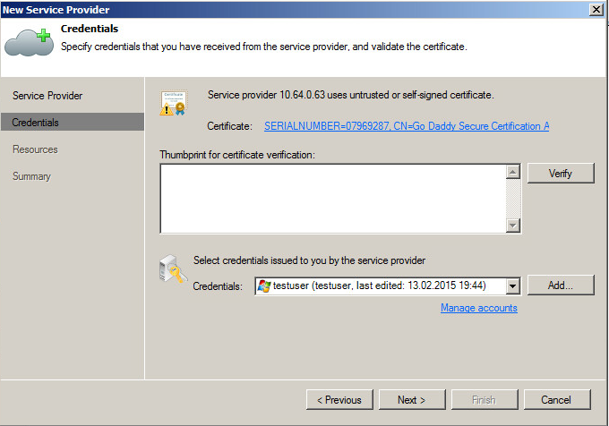 Проверка валидности сертификата и введение верительных данных пользователя Проверка валидности сертификата и введение верительных данных пользователя